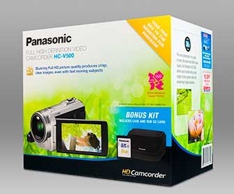 Panasonic camcorder box by Pacific Color Graphics