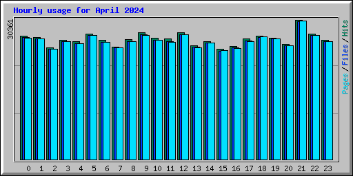 Hourly usage for April 2024